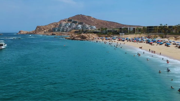 Chileno Beach bay in Los Cabos