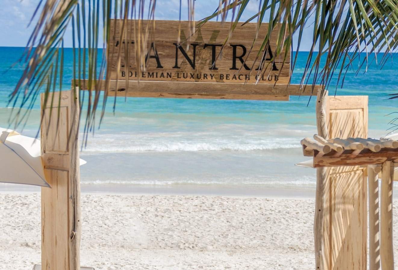 beach front side of Tantra Luxury Day Club