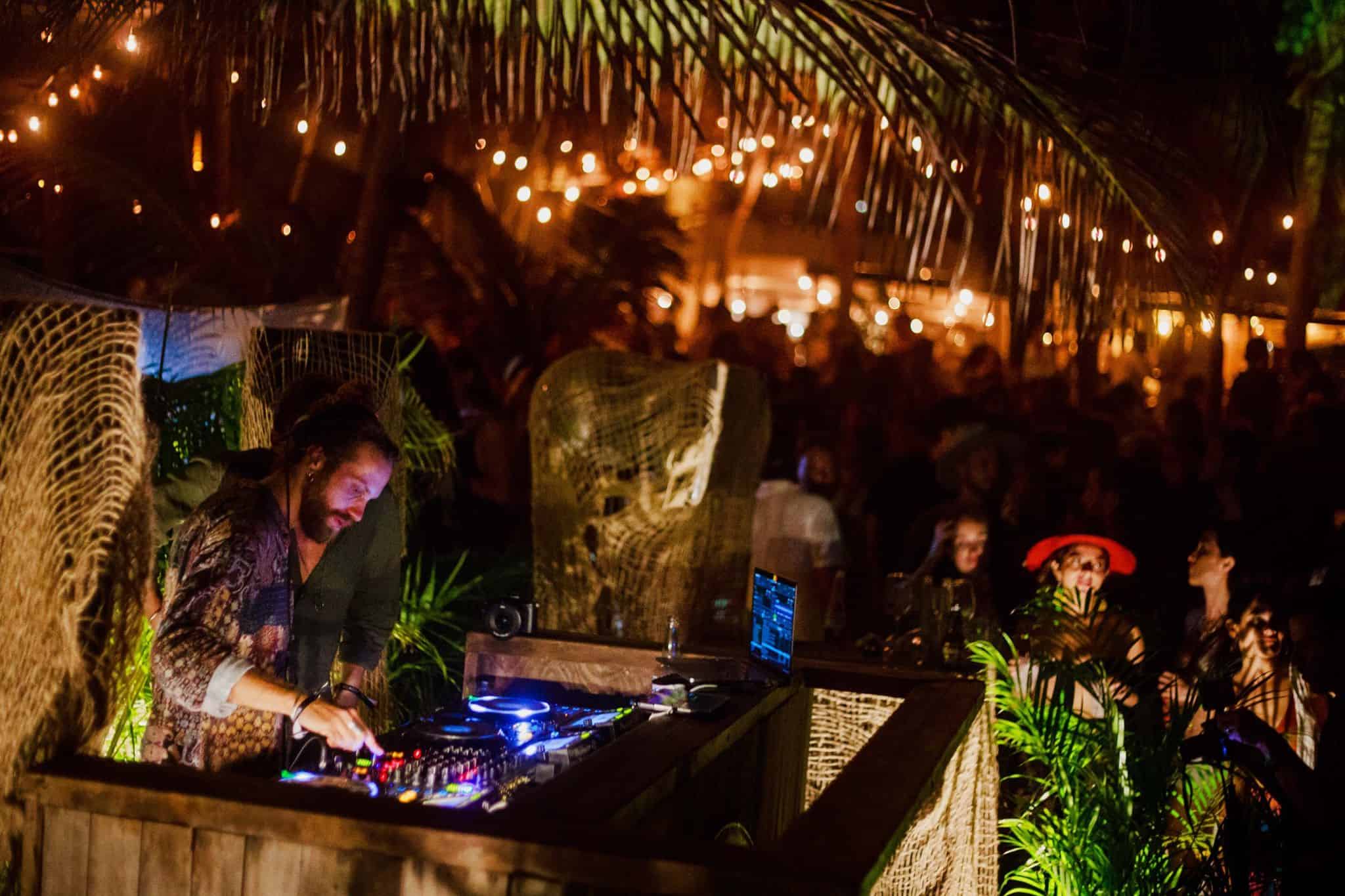 night party at be tulum