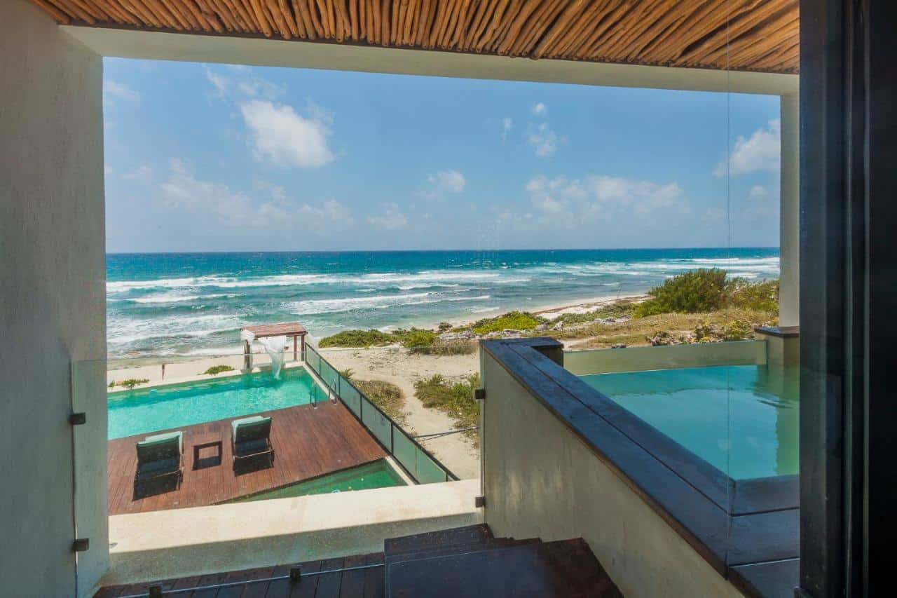 beach view at  O’ Tulum Boutique Hotel