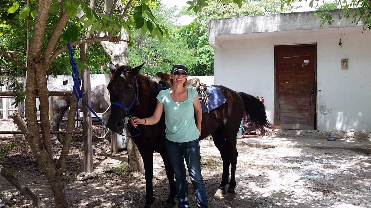 horseback riding at Riviera Maya