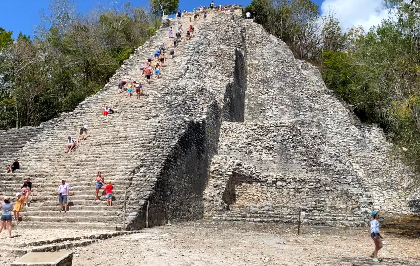 Pyramid in Yucatan at Coba Ruins