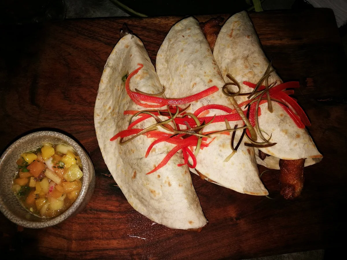 tacos at Mezzanine Thai Restaurant & Bar