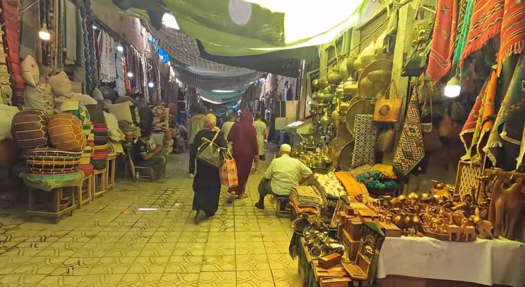 shopping in the souks in Marrakech